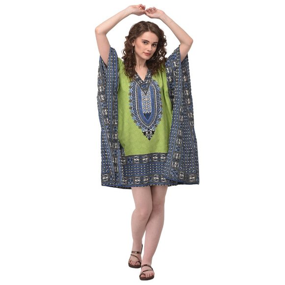 Gypsie Blu | Tops | Gypsie Blu Daishiki Green | Poshmark